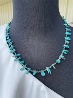 Lola Turquoise And Brown Necklace