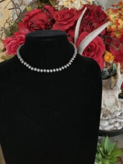 16" 7mm Pearl Choker Necklace
