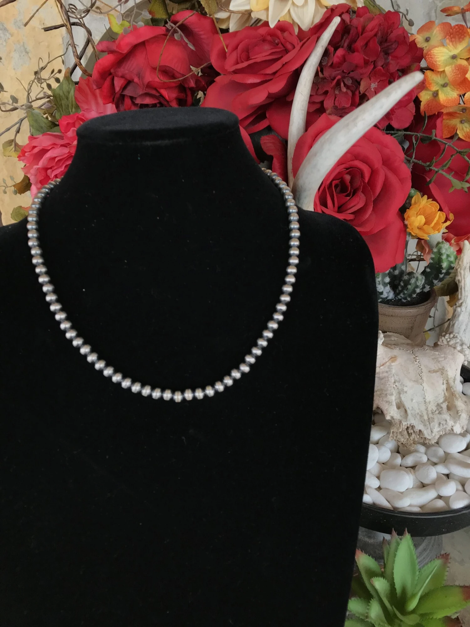 20" 6mm Pearl Necklace 3 20" 6mm Pearl Necklace