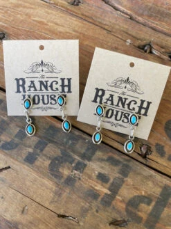 Turquoise Linked Earrings