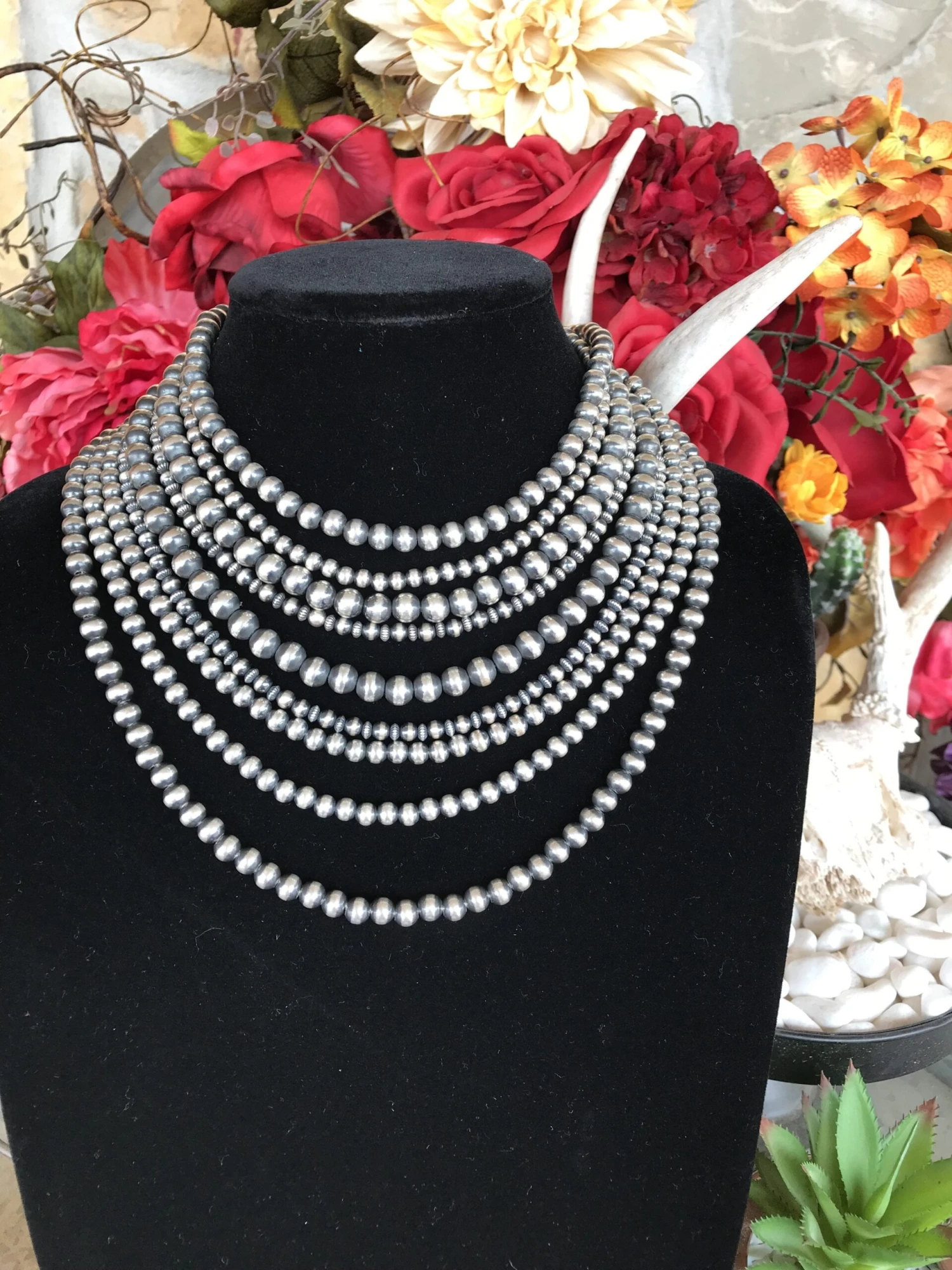 24" 7mm Pearl Necklace 4 24" 7mm Pearl Necklace - Image 2