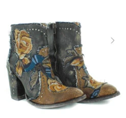 Old Gringo Carla Floral Bootie - Denim Blue 11 Old Gringo Carla Floral Bootie - Denim Blue -Western Fashion Clothing IMG 0422 1