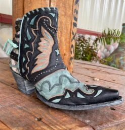 Aqua Delight Old Gringo Ankle Boots -Western Fashion Clothing IMG 1146