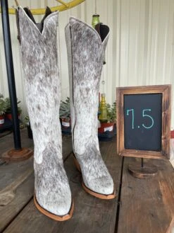 Kendra Liberty Black Tall Cowhide Boots -Western Fashion Clothing IMG 1423 1