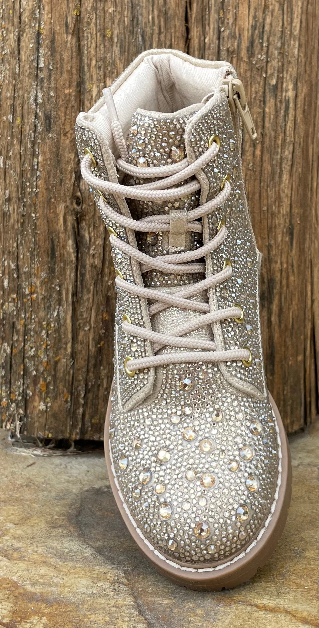 Gold Rockstar Boots By Betsey Johnson- Children's Boot 4 Gold Rockstar Boots By Betsey Johnson- Children's Boot - Image 2