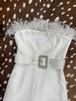 Feather Jumpsuit By Main Strip -Western Fashion Clothing IMG 1924 40446a2c f302 448c 951c 8fddaead087c