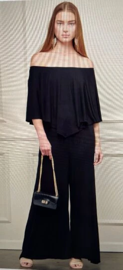 Off Shoulder Ruffle Jumpsuit - Jade By Jane -Western Fashion Clothing IMG 1944