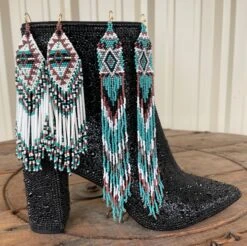 Navajo Tassel Earrings -Western Fashion Clothing IMG 2488