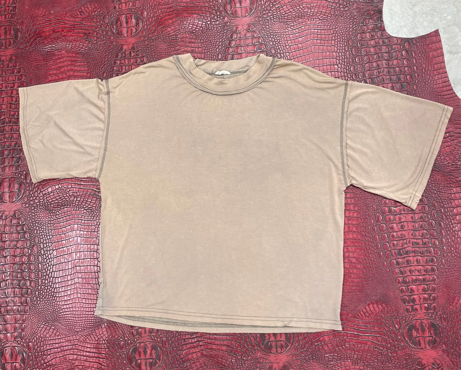 Oversized Taupe Tee By POL Clothing 4 Oversized Taupe Tee By POL Clothing - Image 2