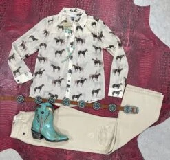 Celeste Sheer Shirt - Tasha Polizzi