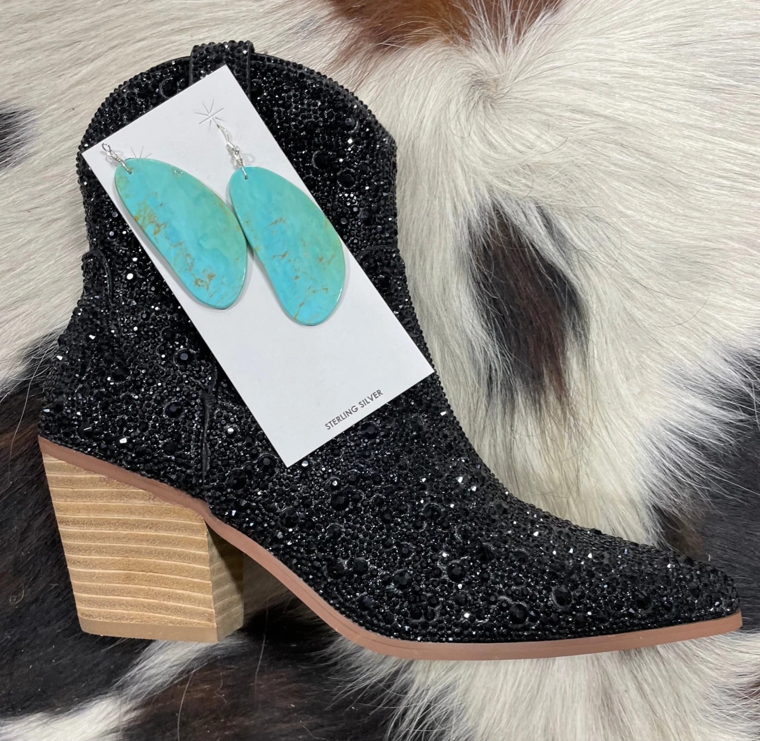 Turquoise Slab Earrings 4 Turquoise Slab Earrings - Image 2