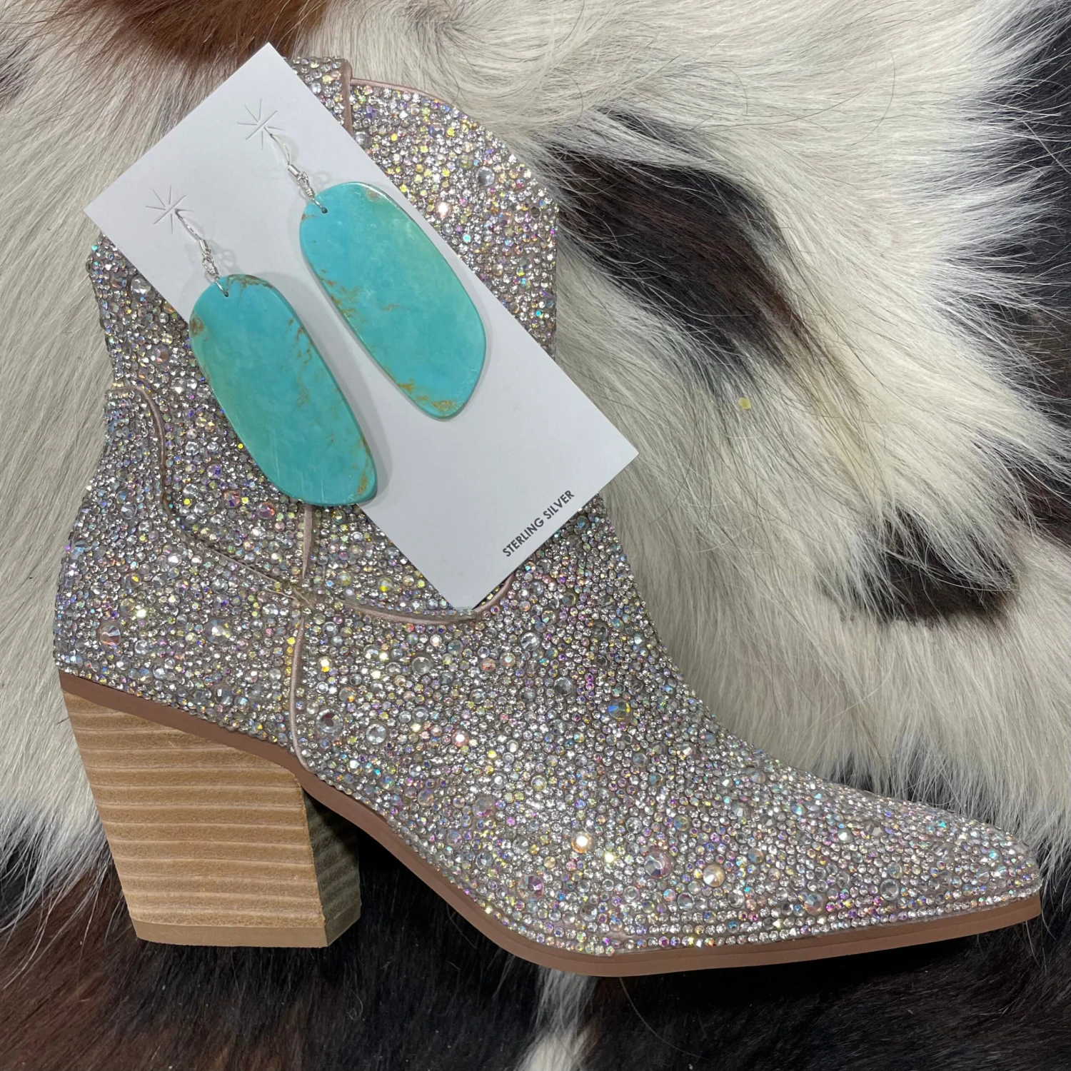 Turquoise Slab Earrings 5 Turquoise Slab Earrings - Image 3