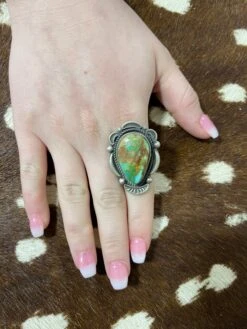 Turquoise Tear Drop Ring