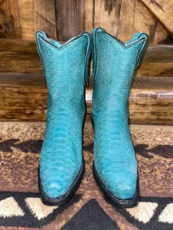 Corral Turquoise Python Booties -Western Fashion Clothing IMG 6669