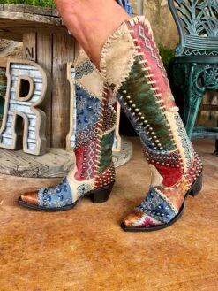 Old Gringo Blowout Boot - Blue -Western Fashion Clothing IMG 6988