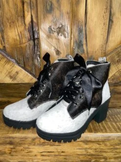 Alondra Cowhide Combat Boots