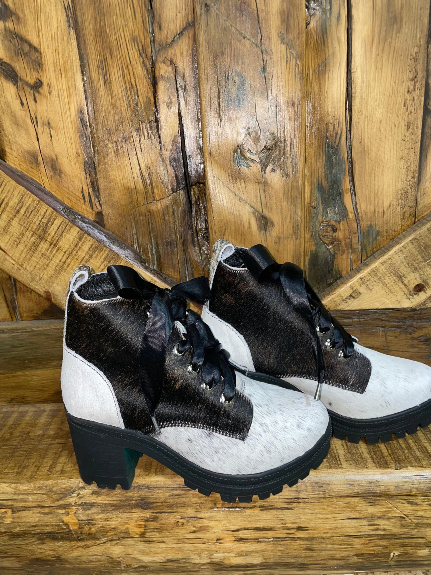 Alondra Cowhide Combat Boots 4 Alondra Cowhide Combat Boots - Image 2