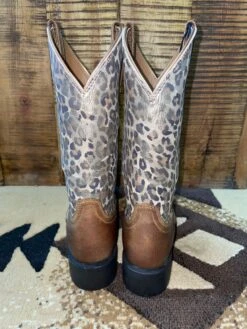 Ariat Round Up Metallic Leopard Boots -Western Fashion Clothing IMG 7598 ce7a60fe 6521 4a57 b707 e98282e5fb26