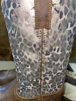 Ariat Round Up Metallic Leopard Boots -Western Fashion Clothing IMG 7599