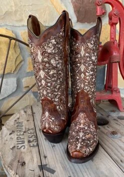 Corral Marry Me Boots - Saddle -Western Fashion Clothing IMG 8522 1