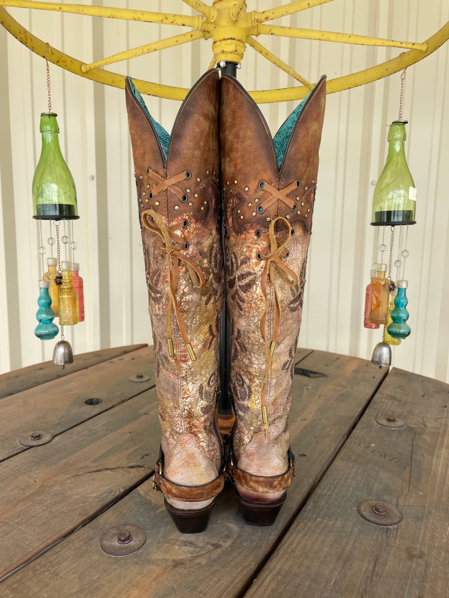 Corral Romance And The Rose Tall Boot - Chocolate 4 Corral Romance And The Rose Tall Boot - Chocolate - Image 2