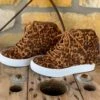 Stella Fringe Moccasin Wedge Booties - Leopard -Western Fashion Clothing image 947cecf8 59bb 47af 9a3b 0f52e738959d