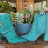Betsey Johnson SB Cady Rhinestone World Bootie Turquoise -Western Fashion Clothing image c07c0d9c e1b4 4861 b918 172cf5791225
