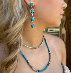 Pretty Little Things Turquoise Drop Earrings