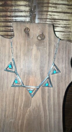 Triangle Turquoise Necklace
